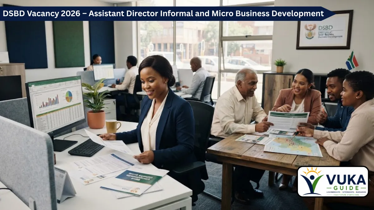 DSBD Vacancy 2026 Assistant Director Informal and Micro Business Development job in Pretoria