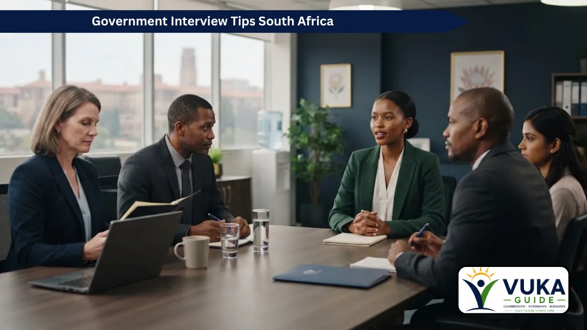 South African graduate preparing for a government job interview