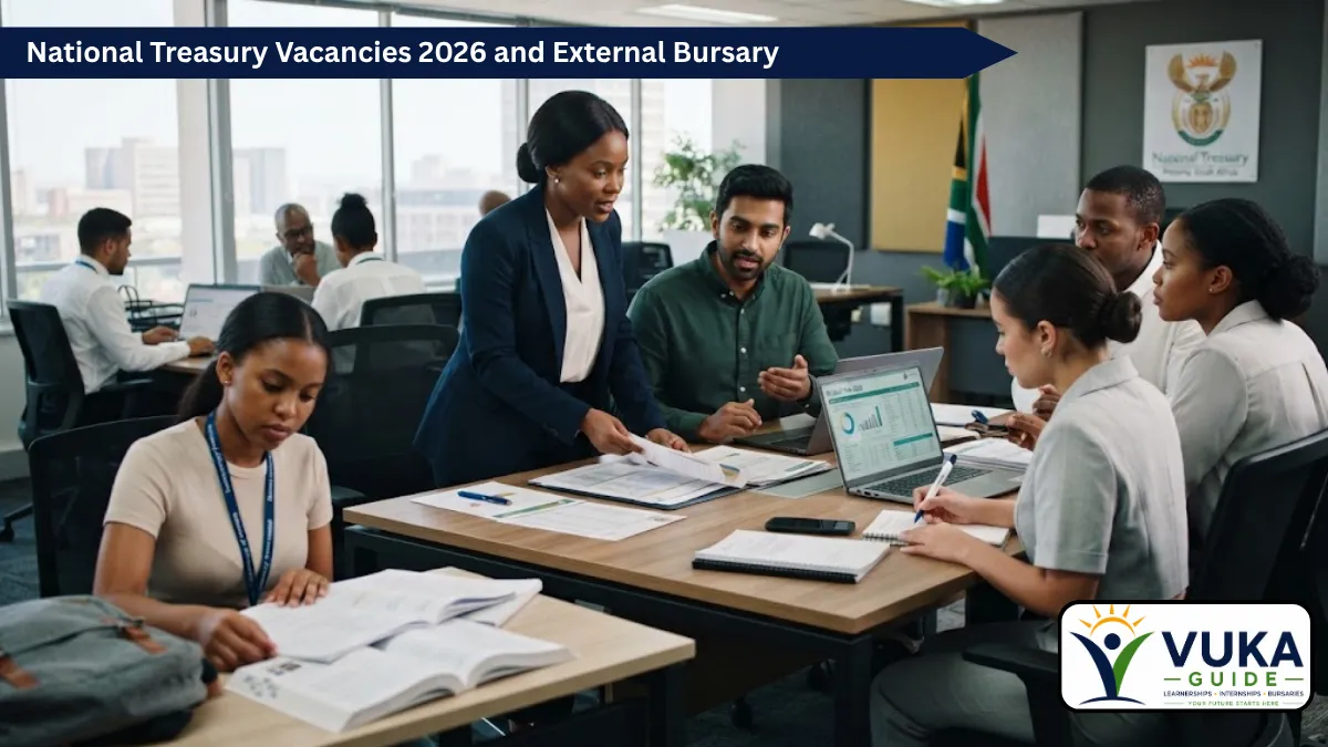 National Treasury vacancies 2026 and external bursary opportunities for South African applicants