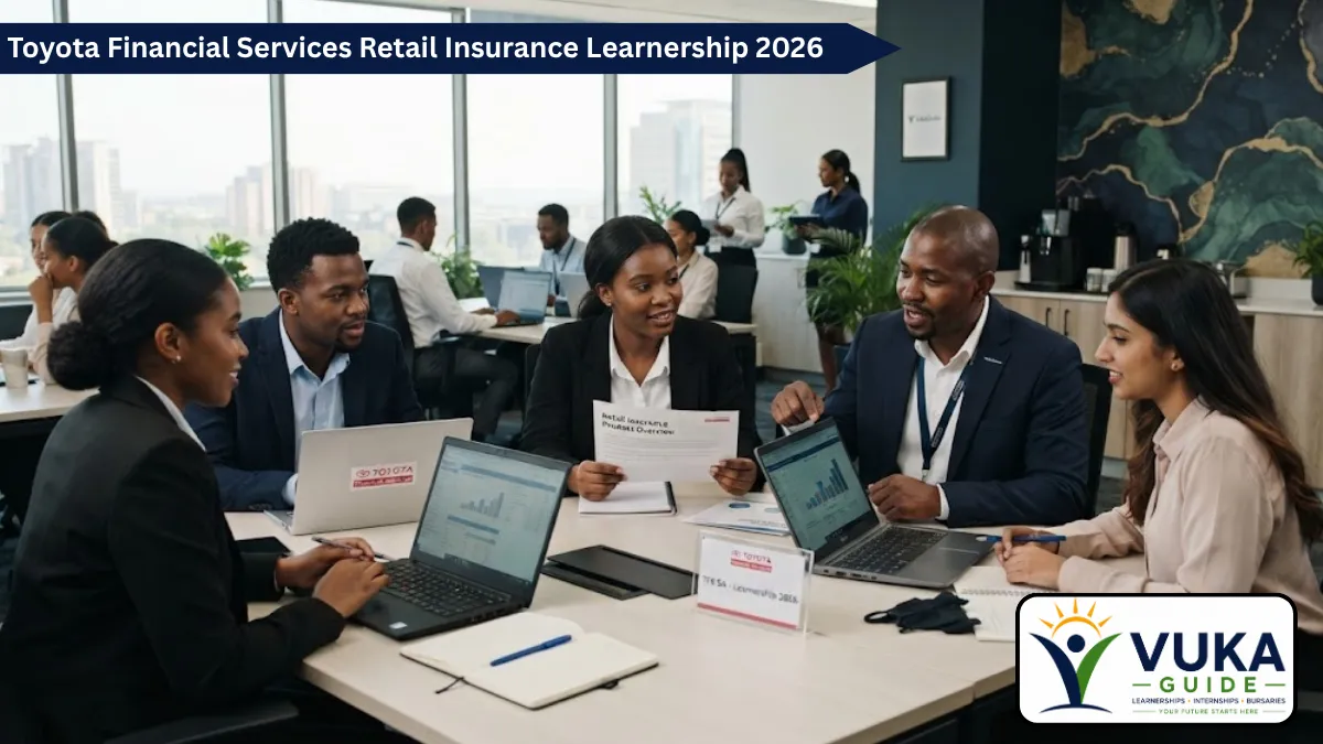 Toyota Financial Services Retail Insurance Learnership 2026 for young South African graduates in Sandton