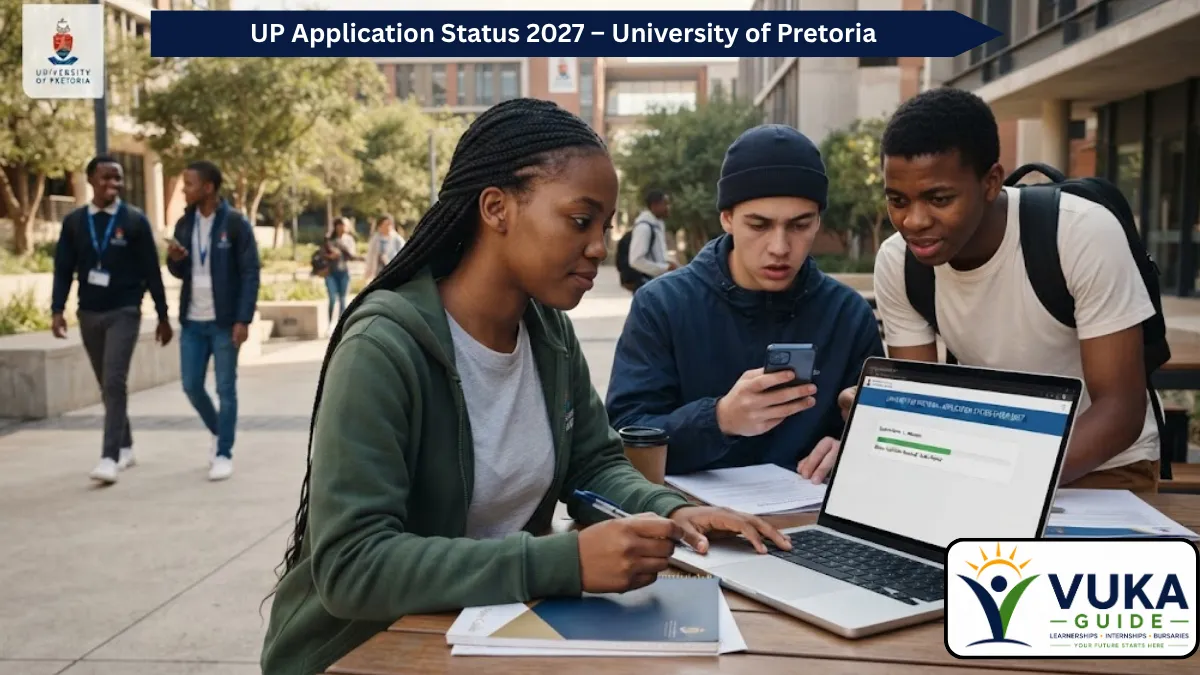 UP Application Status 2027 – University of Pretoria students checking admission status online