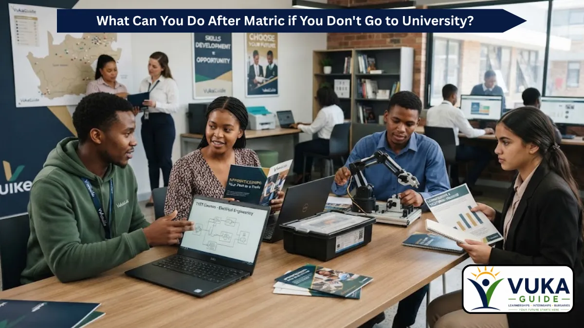 South African matriculants exploring career options after matric without going to university